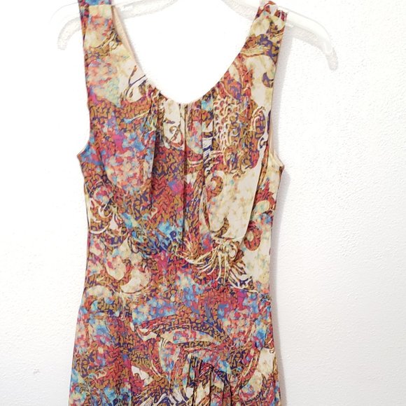 Evan Piccone Sleeveless Dress Size 10 Multi Color Summer Vacation - Picture 3 of 9